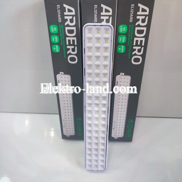 Светодиодный аккумуляторный светильник Ardero EL121ARD 4W 6500К